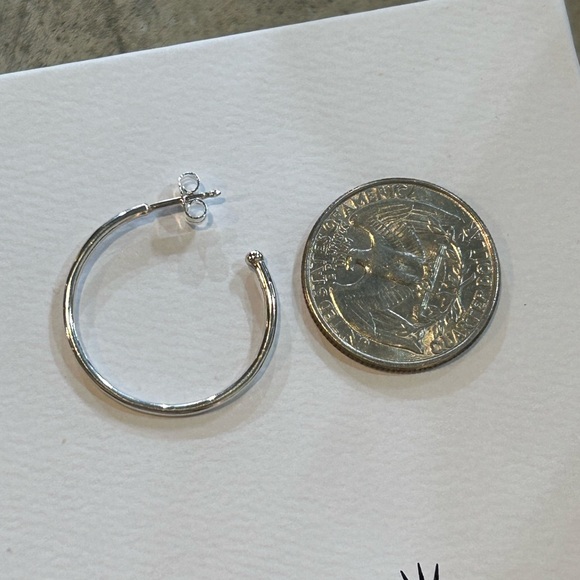 RETIRED Compose Medium Post Hoops - Picture 3 of 4